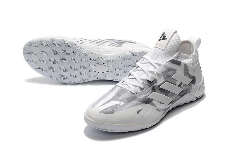 Adidas ACE Tango IC Indoor Flat Soccer Shoes White/Gray