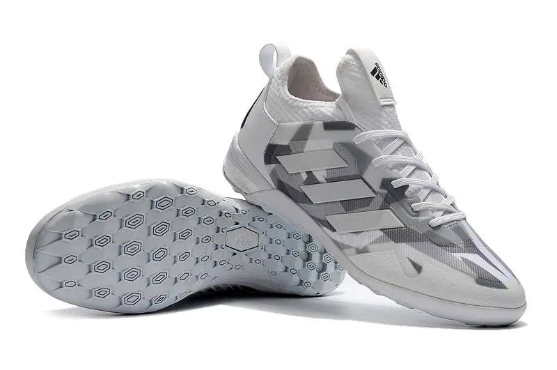 Adidas ACE Tango IC Indoor Flat Soccer Shoes White/Gray