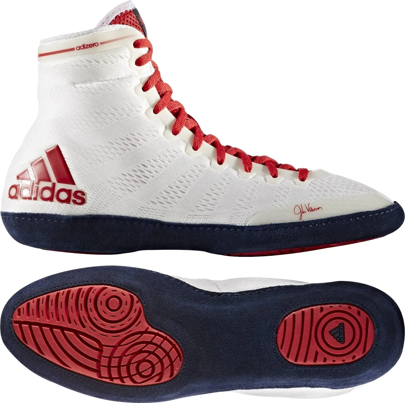 adidas Adizero Wrestling XIV Wrestling Shoes - White