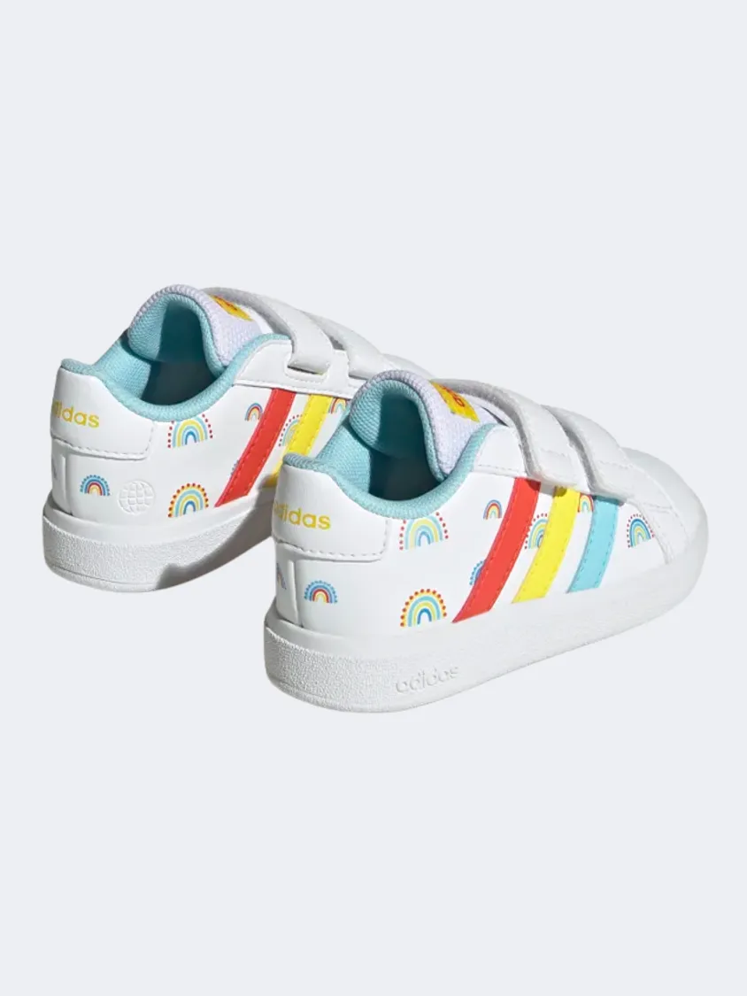 Adidas Grand Court Infant-Unisex Sportswear Shoes White/Multicolor