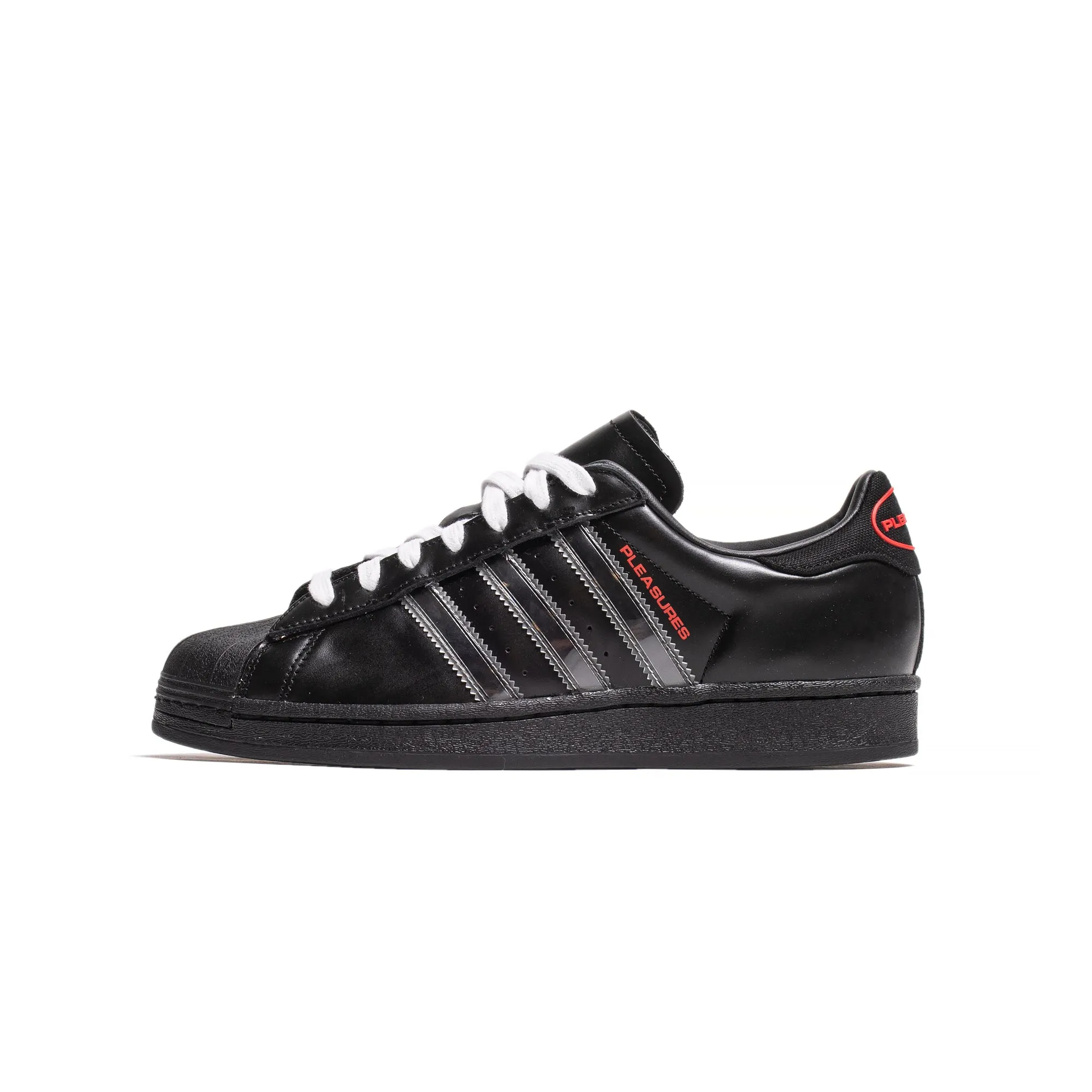 Adidas Mens Superstar Pleasures Shoes 'Black'