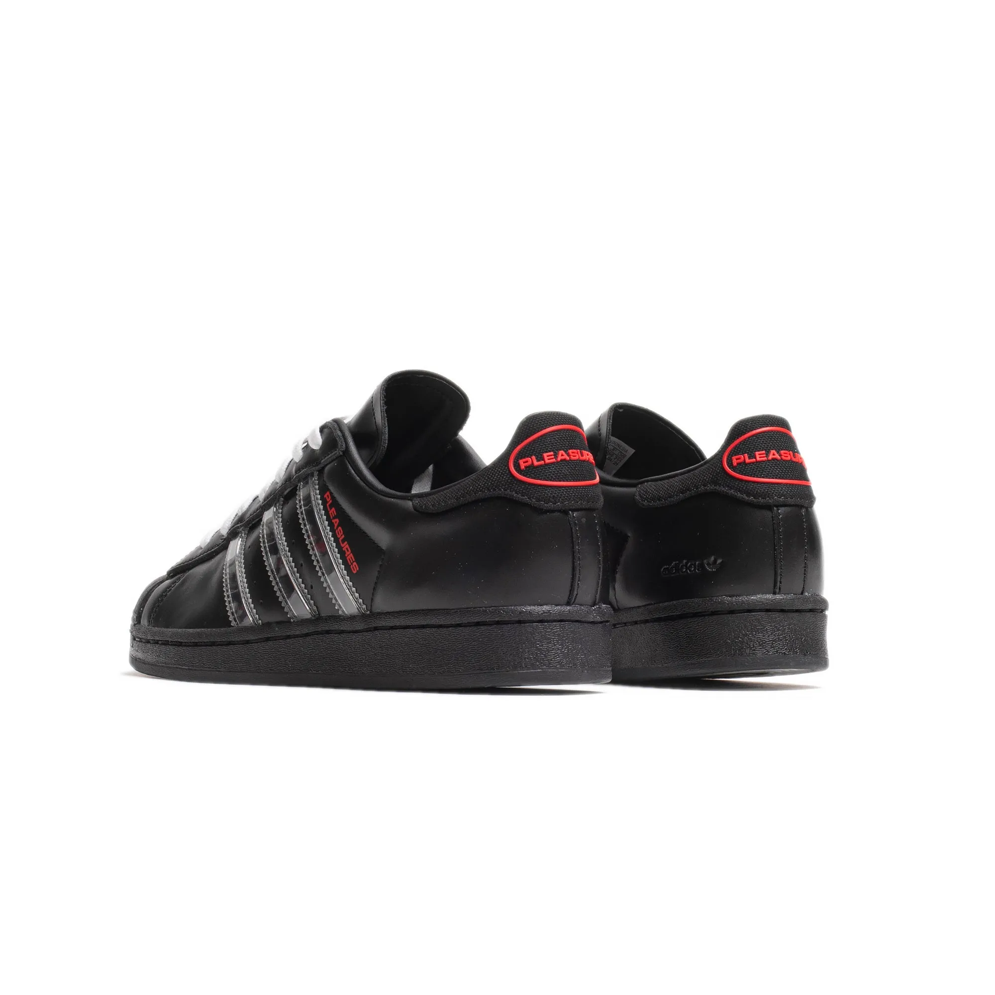 Adidas Mens Superstar Pleasures Shoes 'Black'