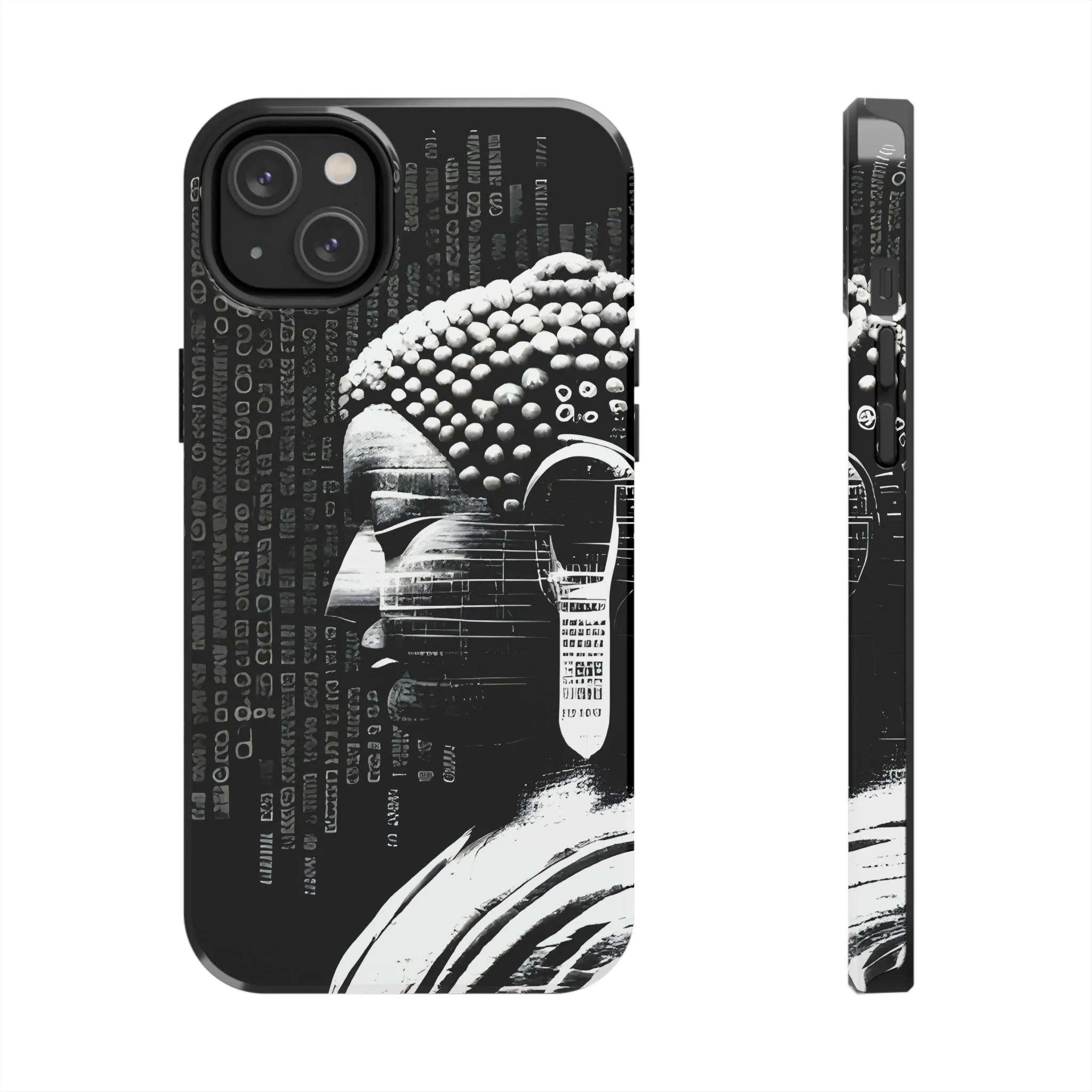 AI-Generated Art Phone Case for Iphone- Meta Zen Buddha Statue - Tough, Unique, Custom Design