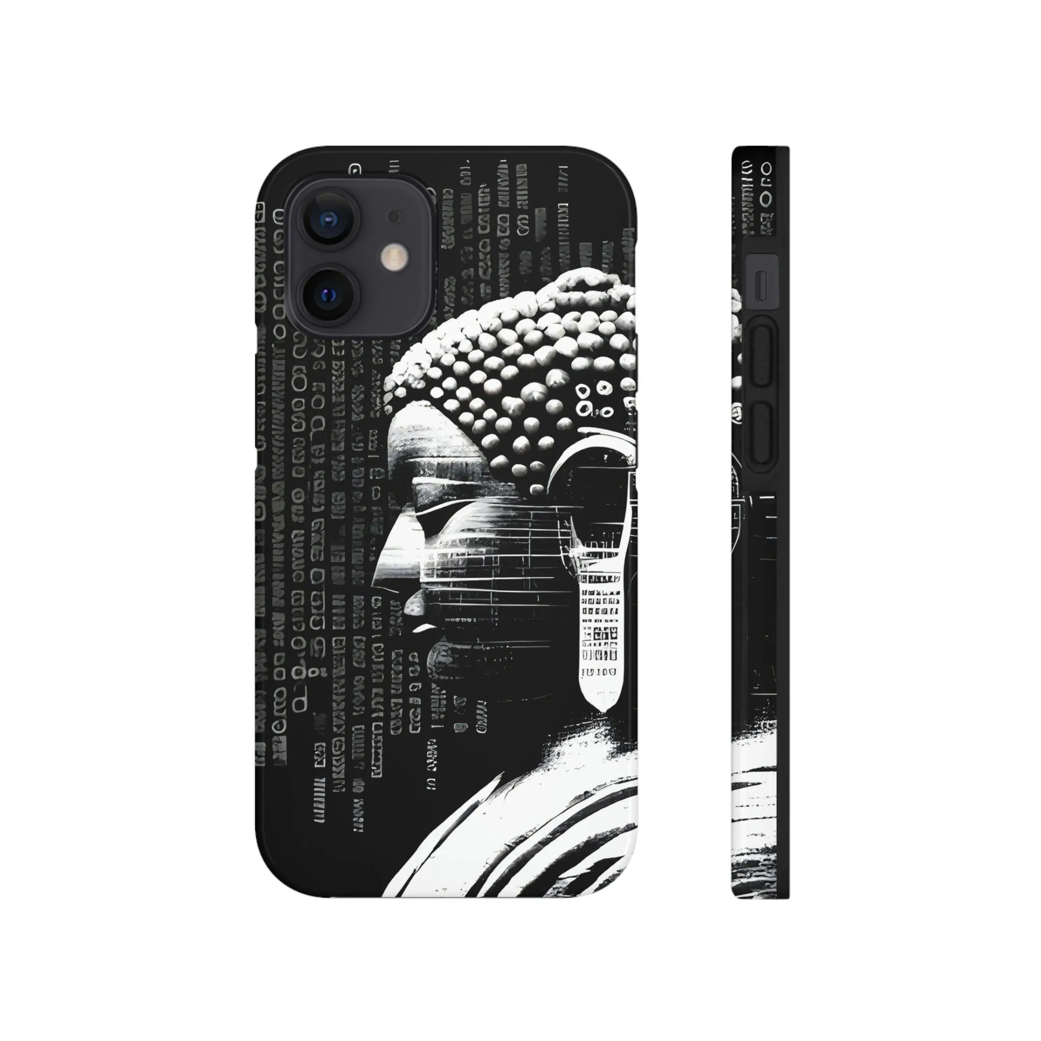 AI-Generated Art Phone Case for Iphone- Meta Zen Buddha Statue - Tough, Unique, Custom Design