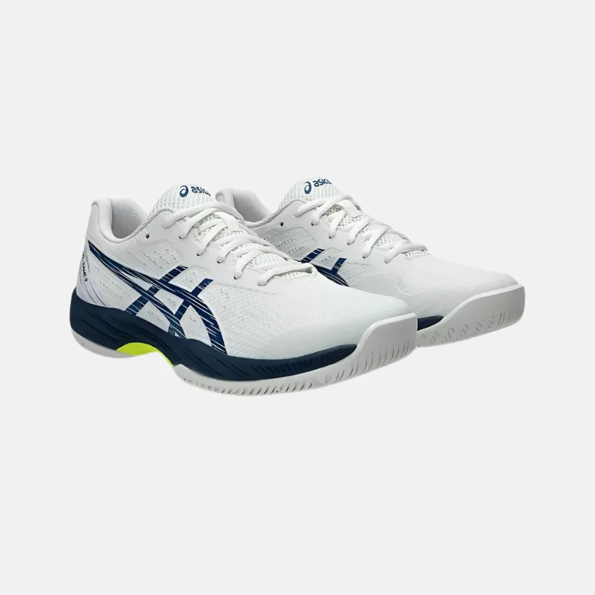 Asics Gel-Game 9 Men's Tennis Shoes -White/Mako Blue