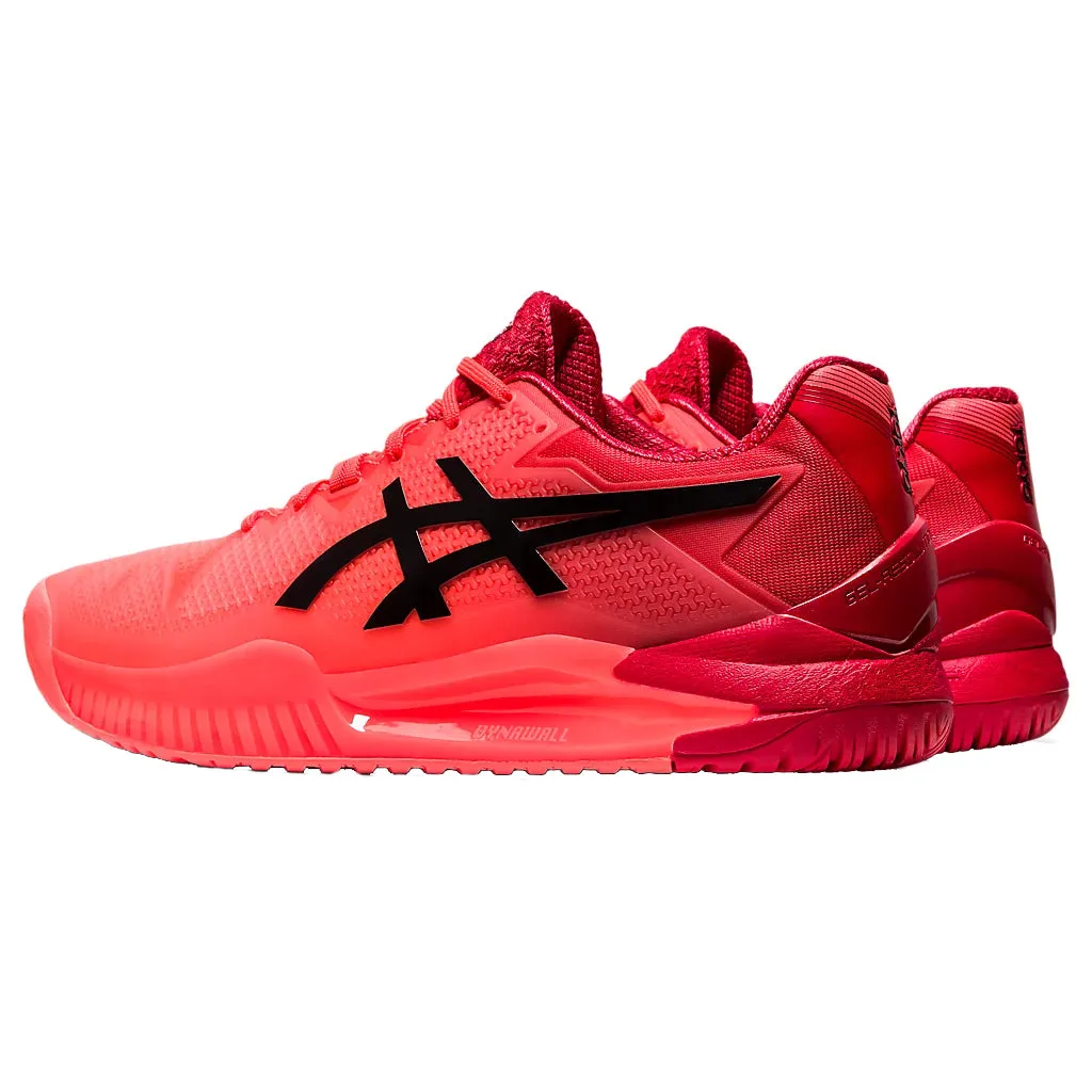 Asics Gel Resolution 8 Tokyo Red Black Mens Tennis Shoes