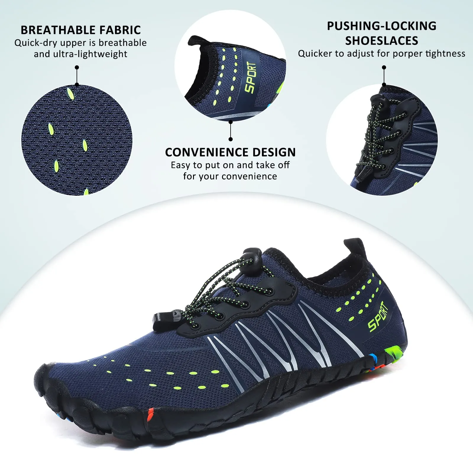 Barefoot Beach Swimming Shoes Quick Drying Trail Running Shoes