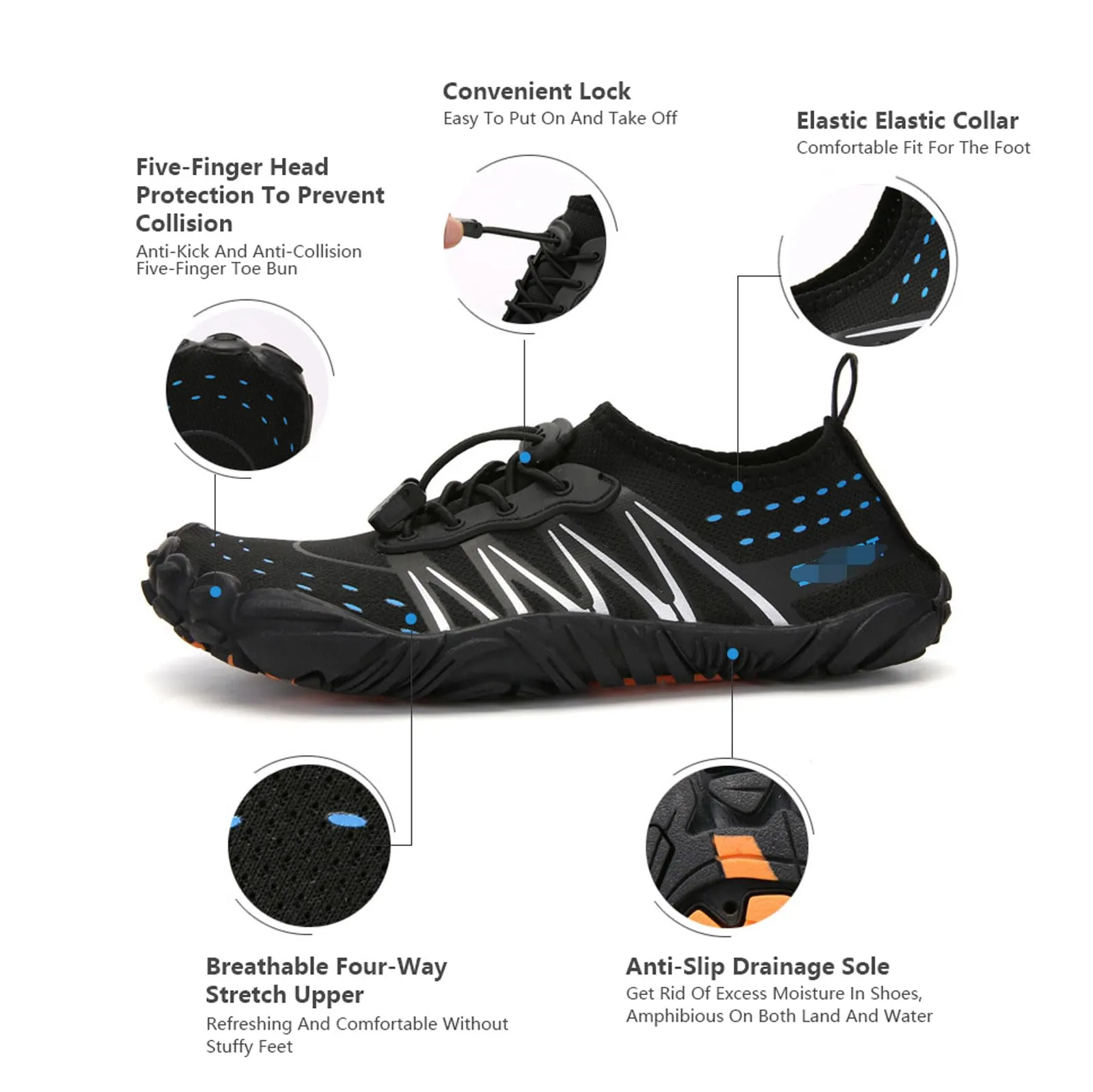 Barefoot Beach Swimming Shoes Quick Drying Trail Running Shoes