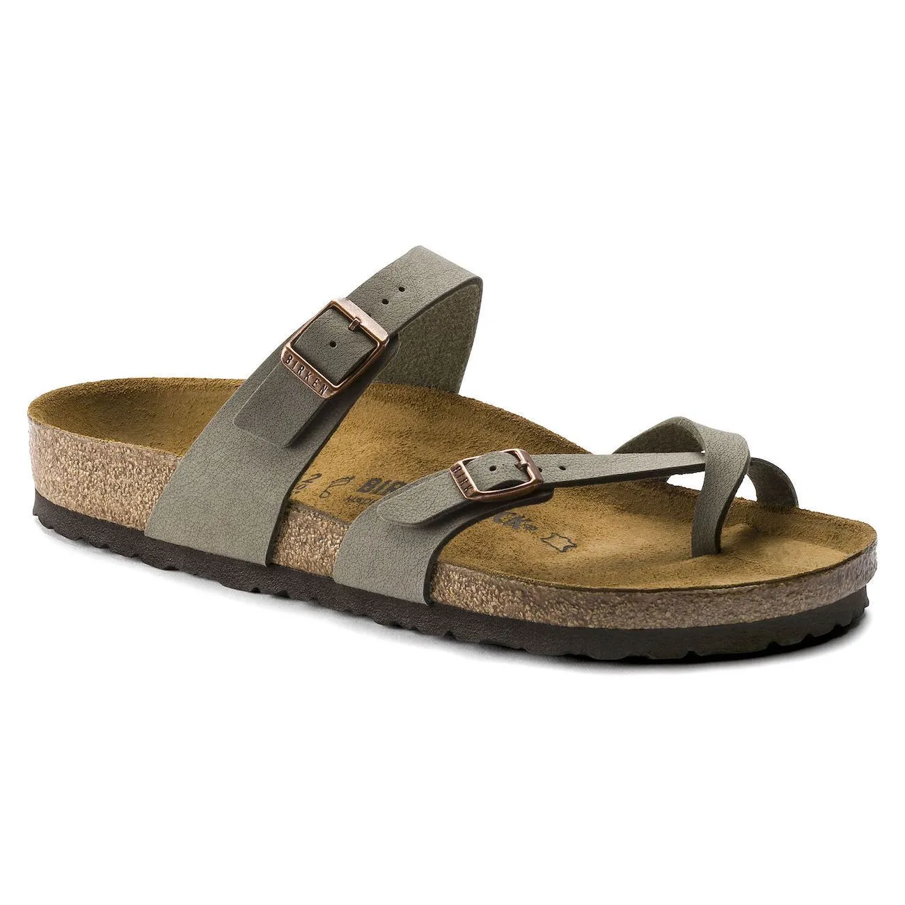 Birkenstock Classic Mayari Regular Fit Birko-Flor Nubuck Stone