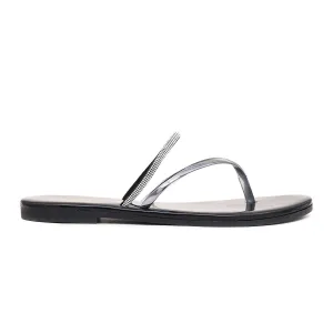 Black Casual Chappal CL1680