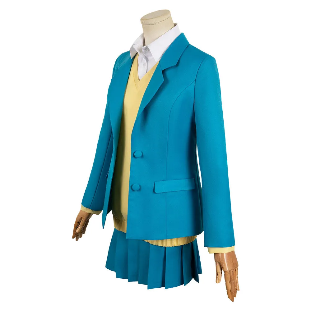 Blue Box Kano Chinatsu Women Blue Uniform Dress Party Carnival Halloween Cosplay Costume