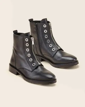 Bottines En Cuir Vontela - Noir