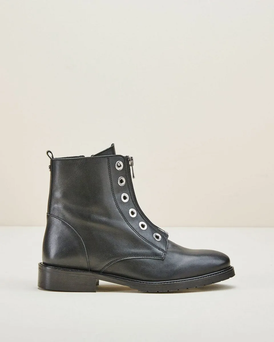 Bottines En Cuir Vontela - Noir