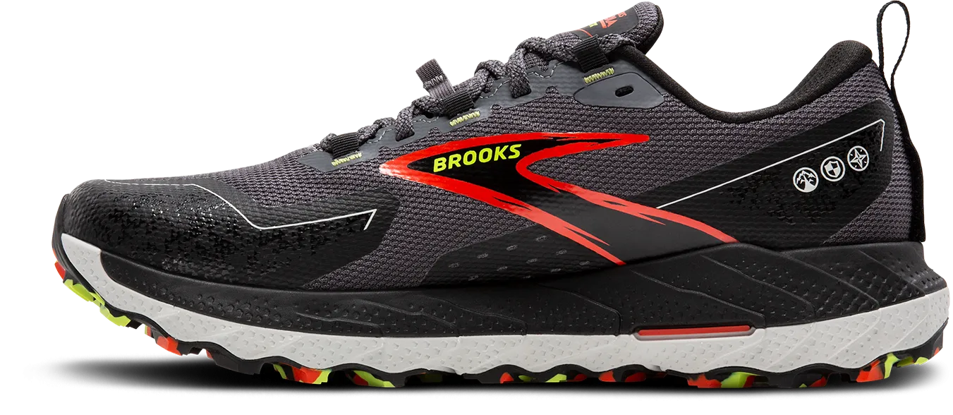 Brooks Cascadia 18 GTX (016 - Blackened Pearl/Black/Tomato)