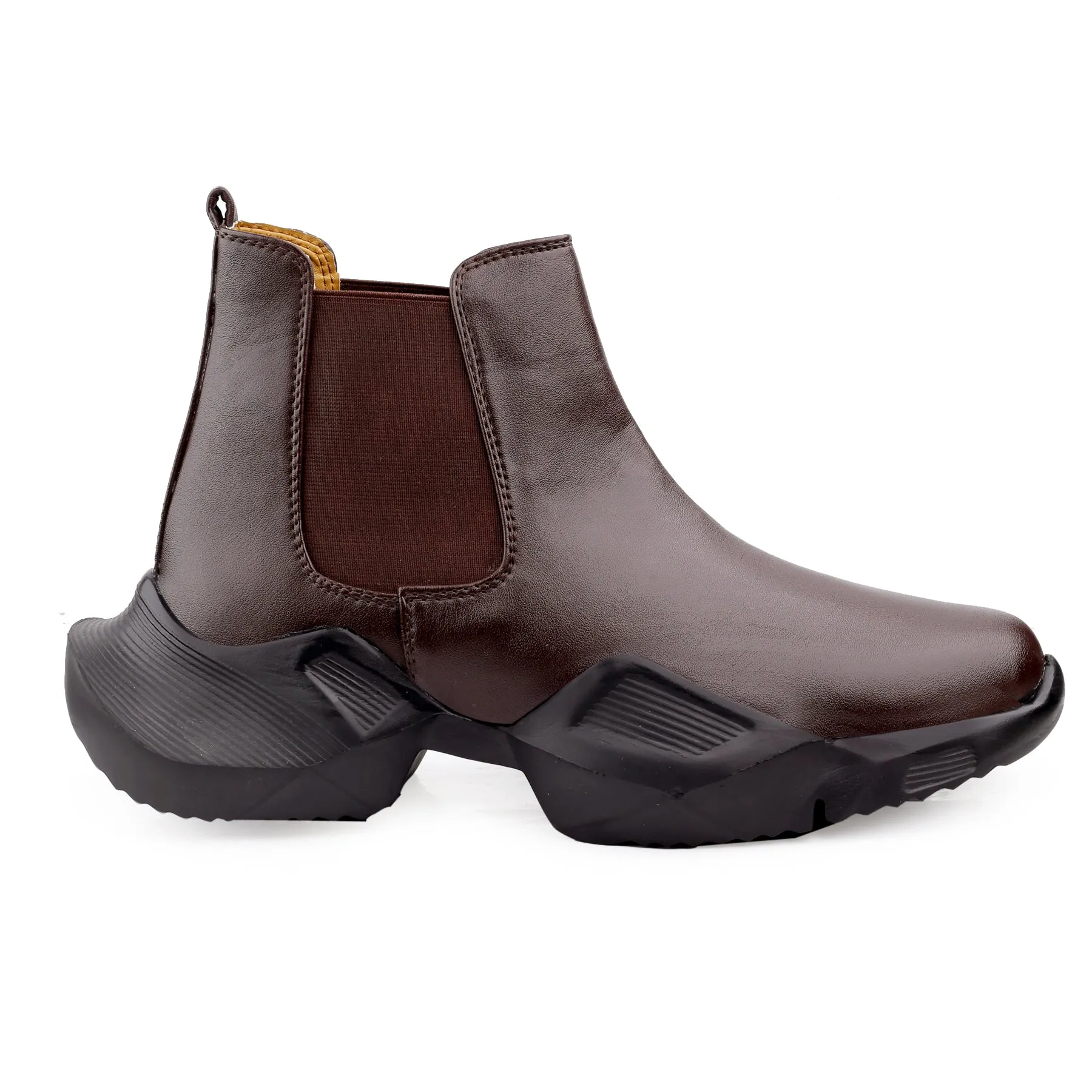 Bxxy Faux Leather Trendiest Slip-on Boots for Men