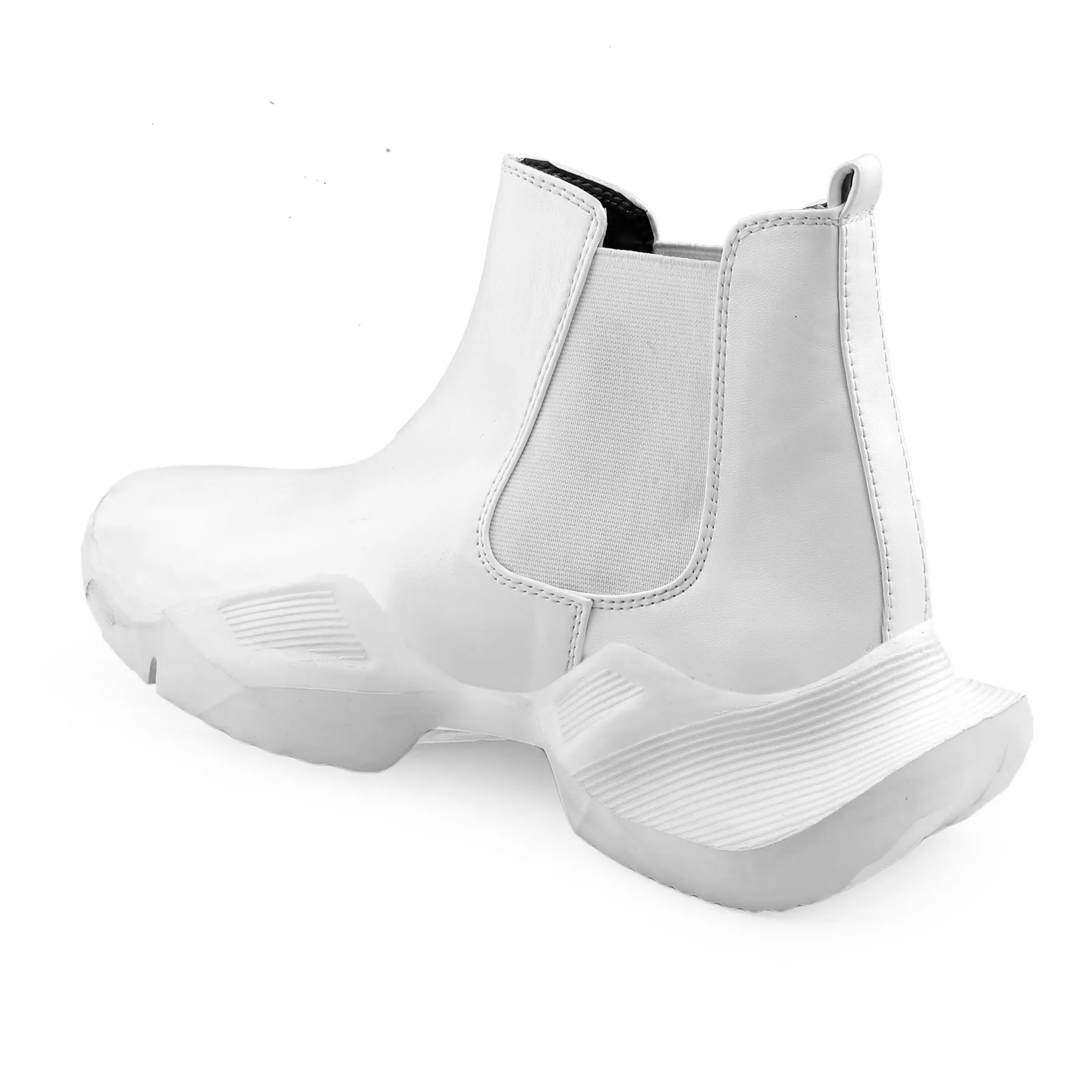 Bxxy Faux Leather Trendiest Slip-on Boots for Men