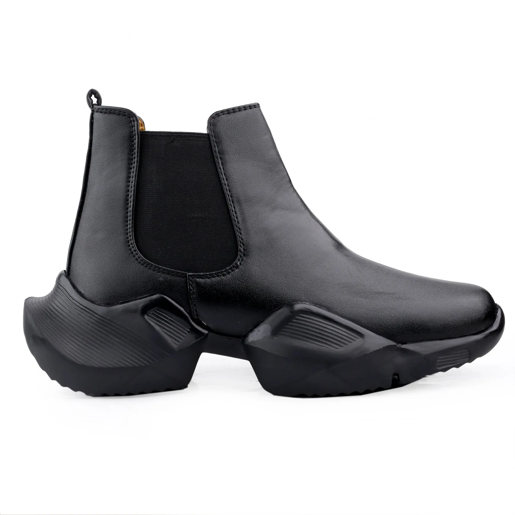 Bxxy Faux Leather Trendiest Slip-on Boots for Men