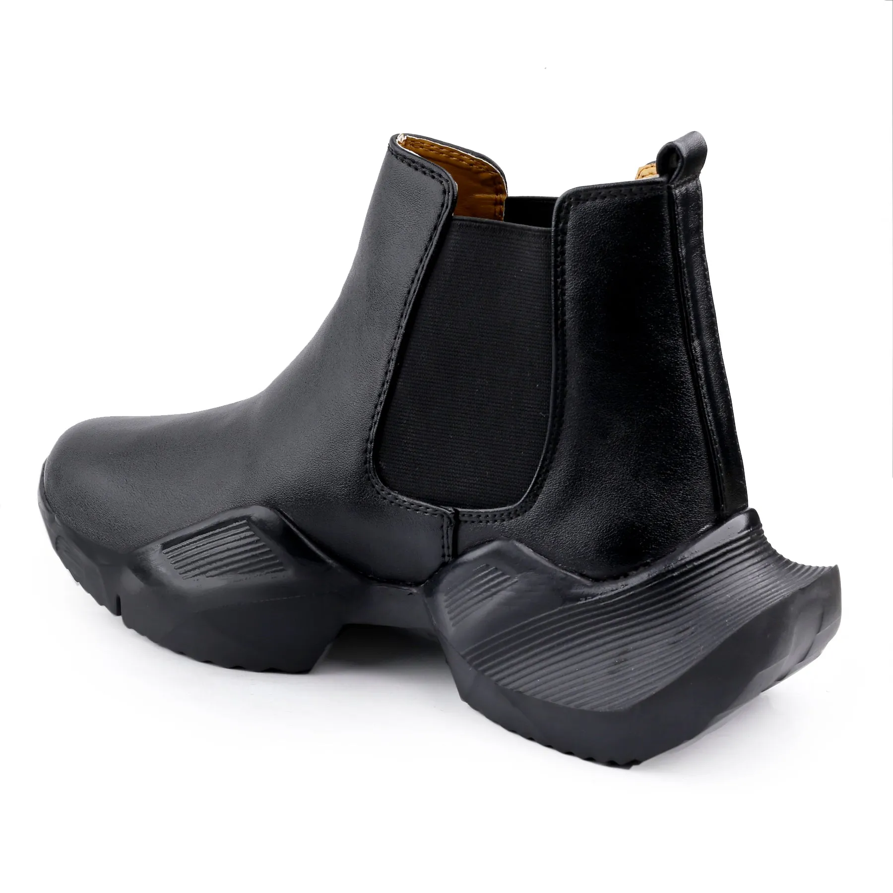 Bxxy Faux Leather Trendiest Slip-on Boots for Men