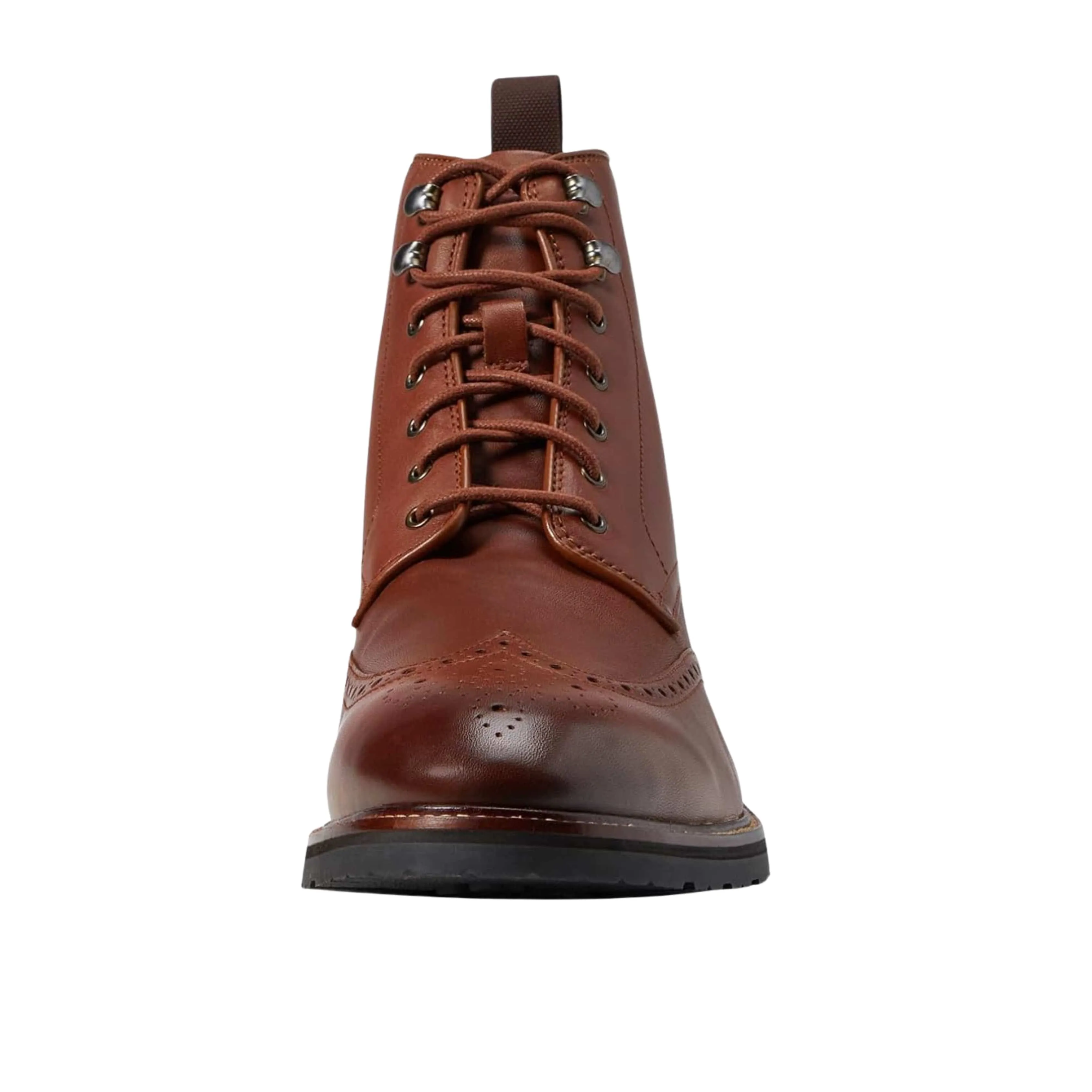 COLE HAAN - Berkshire Wingtip Leather Ankle Boots