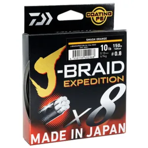 Daiwa J-Braid Expedition X8 3000m Line Orange