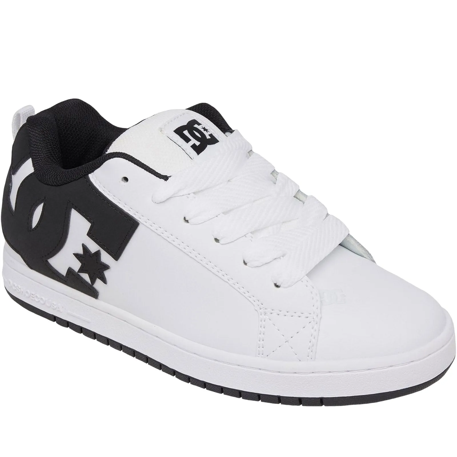 DC Shoes Mens Court Graffik Leather Trainers