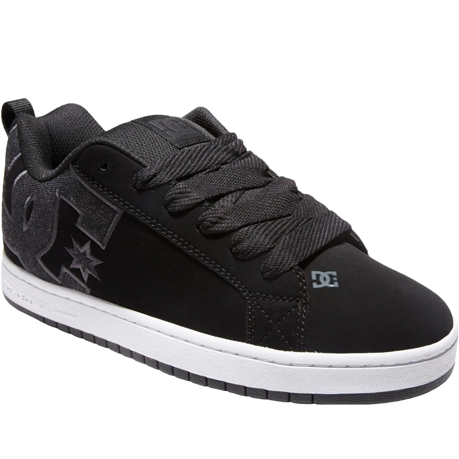 DC Shoes Mens Court Graffik Leather Trainers