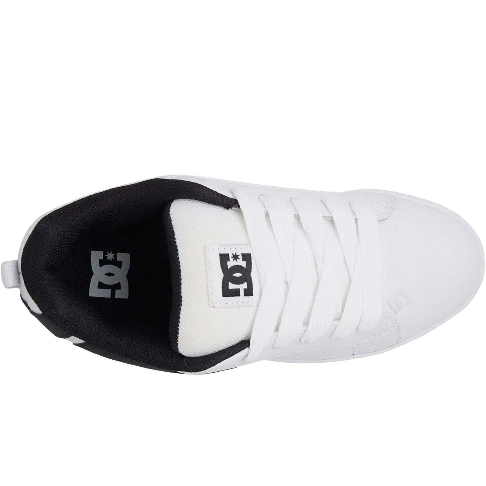 DC Shoes Mens Court Graffik Leather Trainers