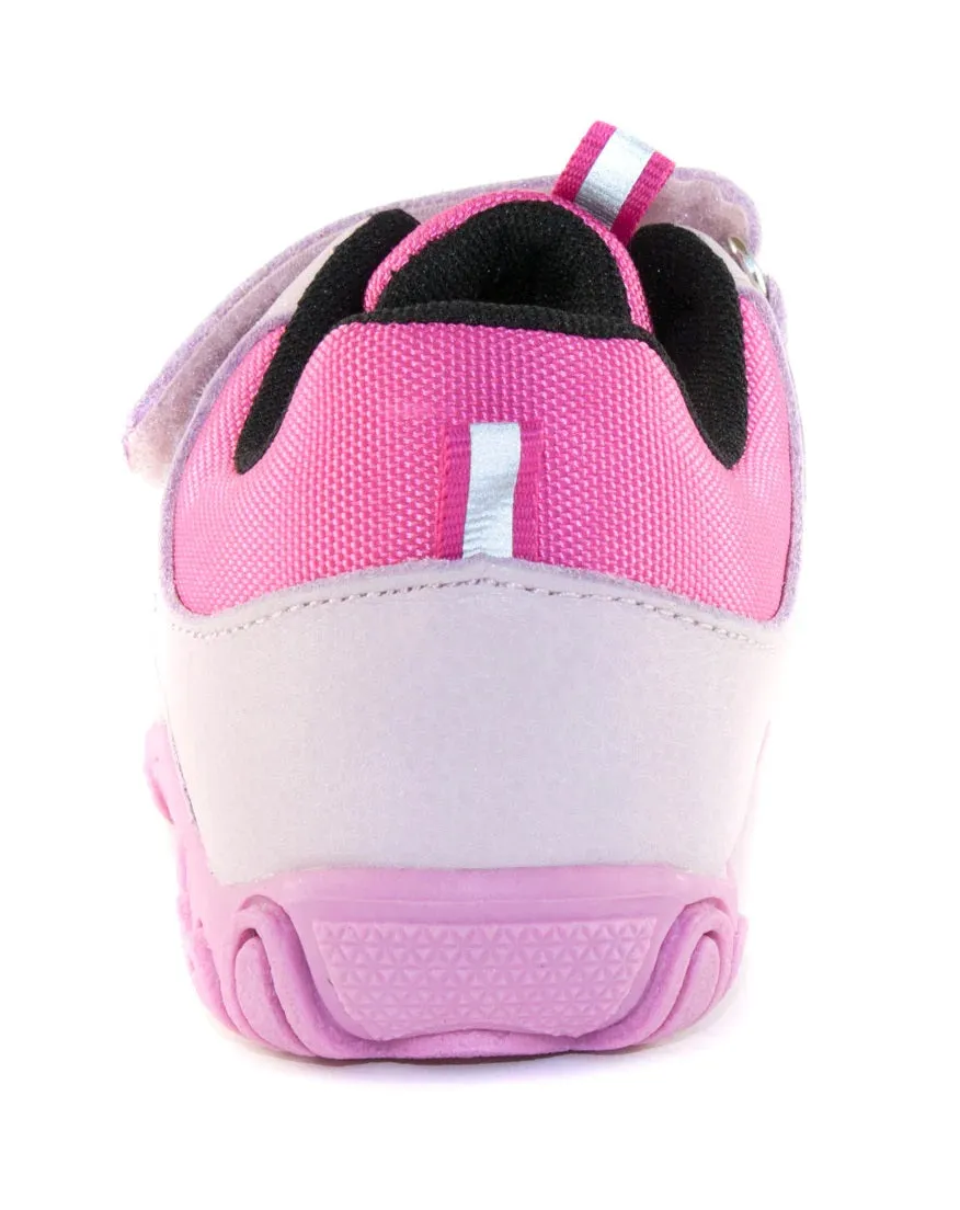 D.D. Step Little Kid Girl Waterproof Double Strap Shoes Light Pink - Supportive Leather From Europe Kids Orthopedic