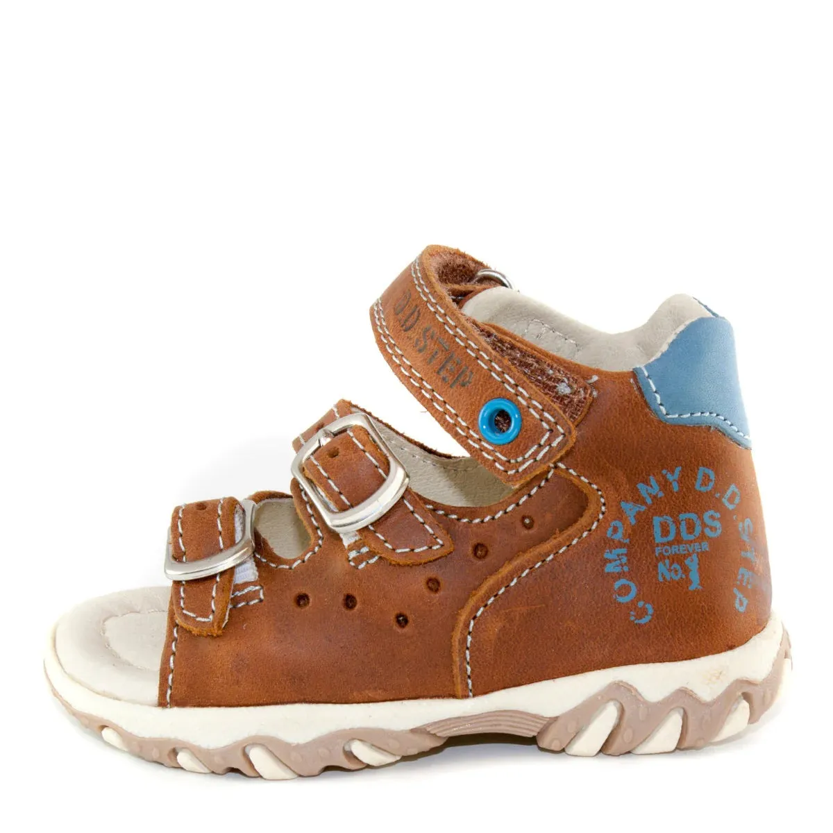 D.D. Step Toddler Boy Sandals AFO Friendly - Supportive Leather Shoes From Europe Kids Orthopedic