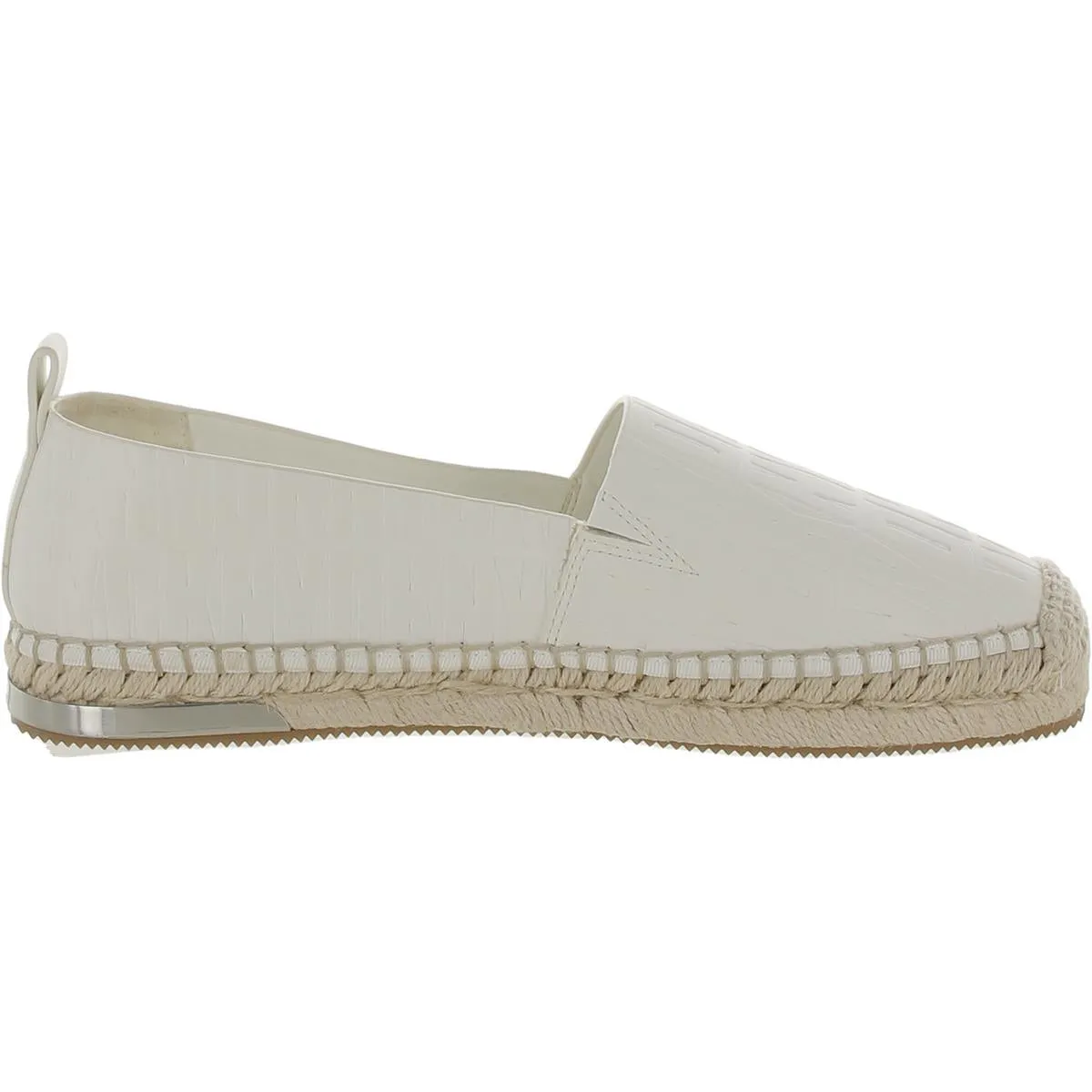 DKNY Womens Makalina Faux Leather Casual Espadrilles