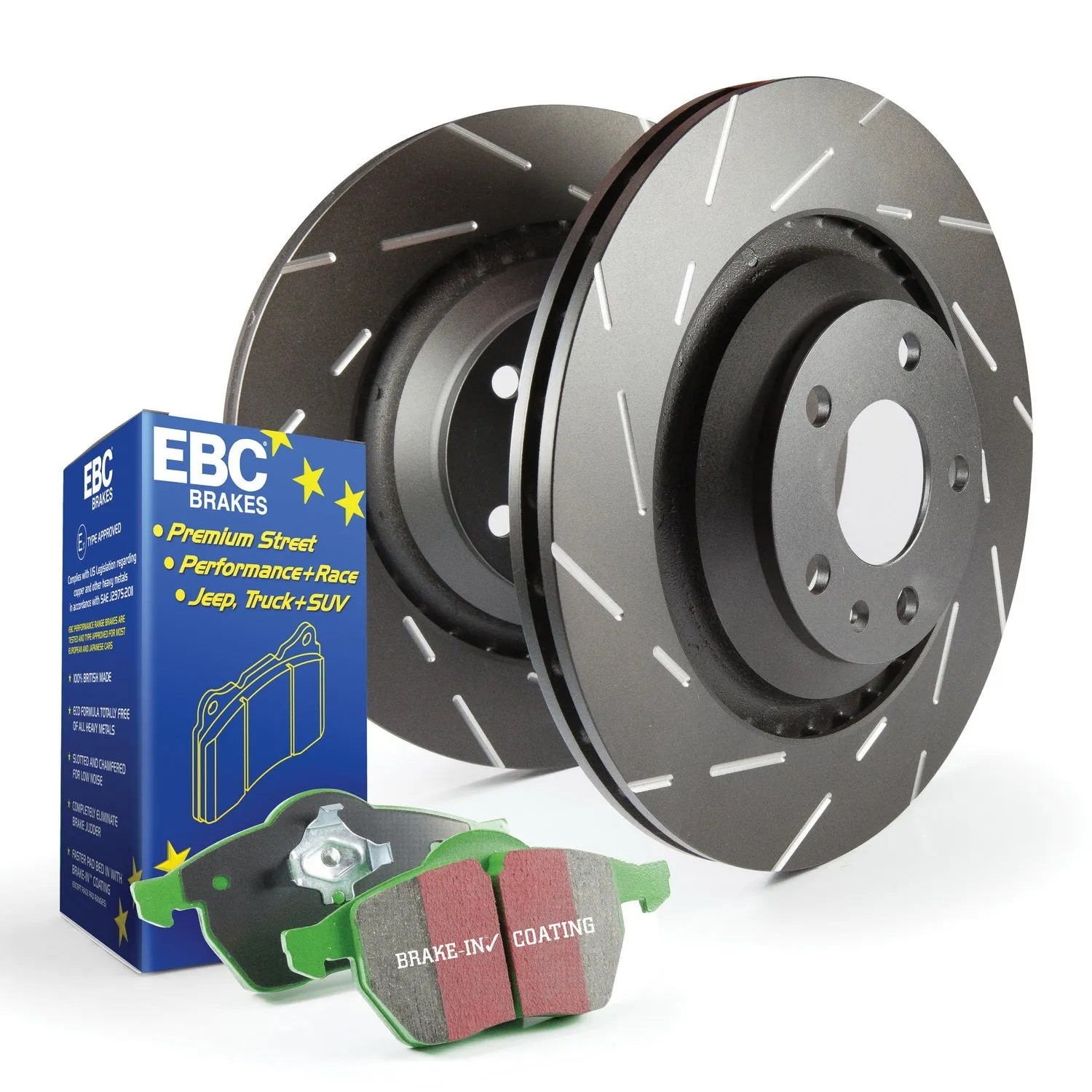 EBC Brakes S2KR1474 S2 Kits Greenstuff 2000 and USR Rotors