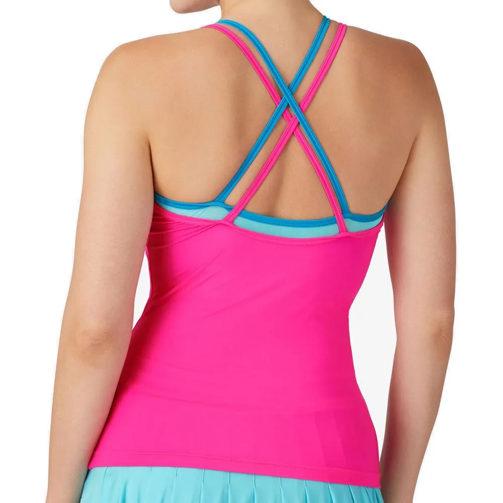 Fila Women's Tie Breaker Strappy Cami - Pink Glow