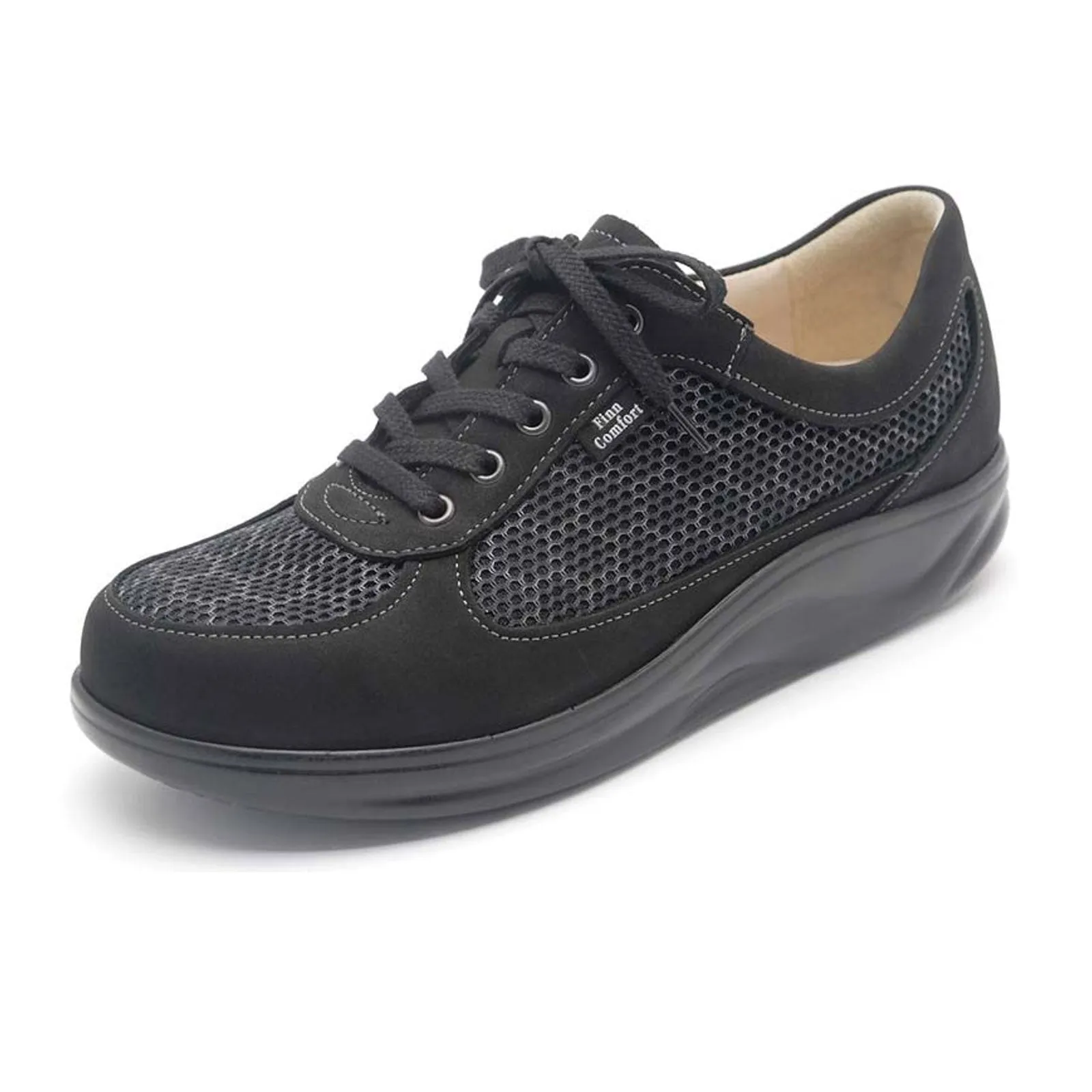 Finn Comfort Columbia Lace Up (Women) - Black Nero