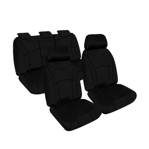 Getaway Neoprene Seat Covers Suits Nissan X-Trail 5 Seat SUV (T32) ST, ST-L, Ti, TL, TS 03/2014-2022 Black Stitch