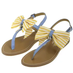 Girls Lemon Bow Sandals