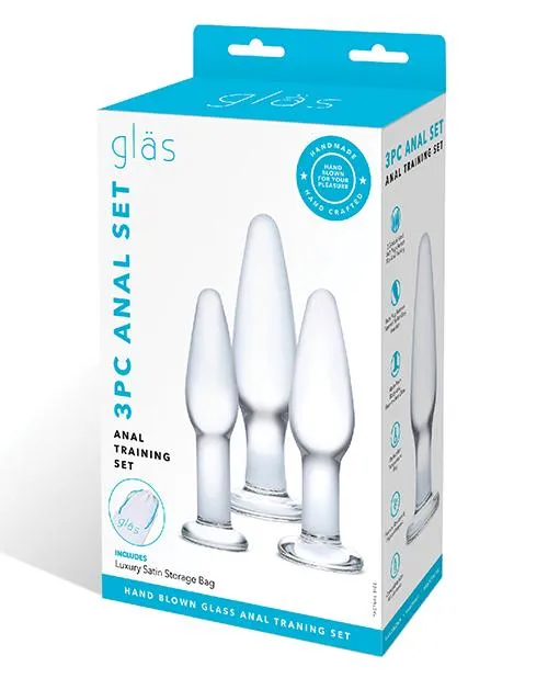 Glas 3pc Hand Blown Glass Anal Training Kit