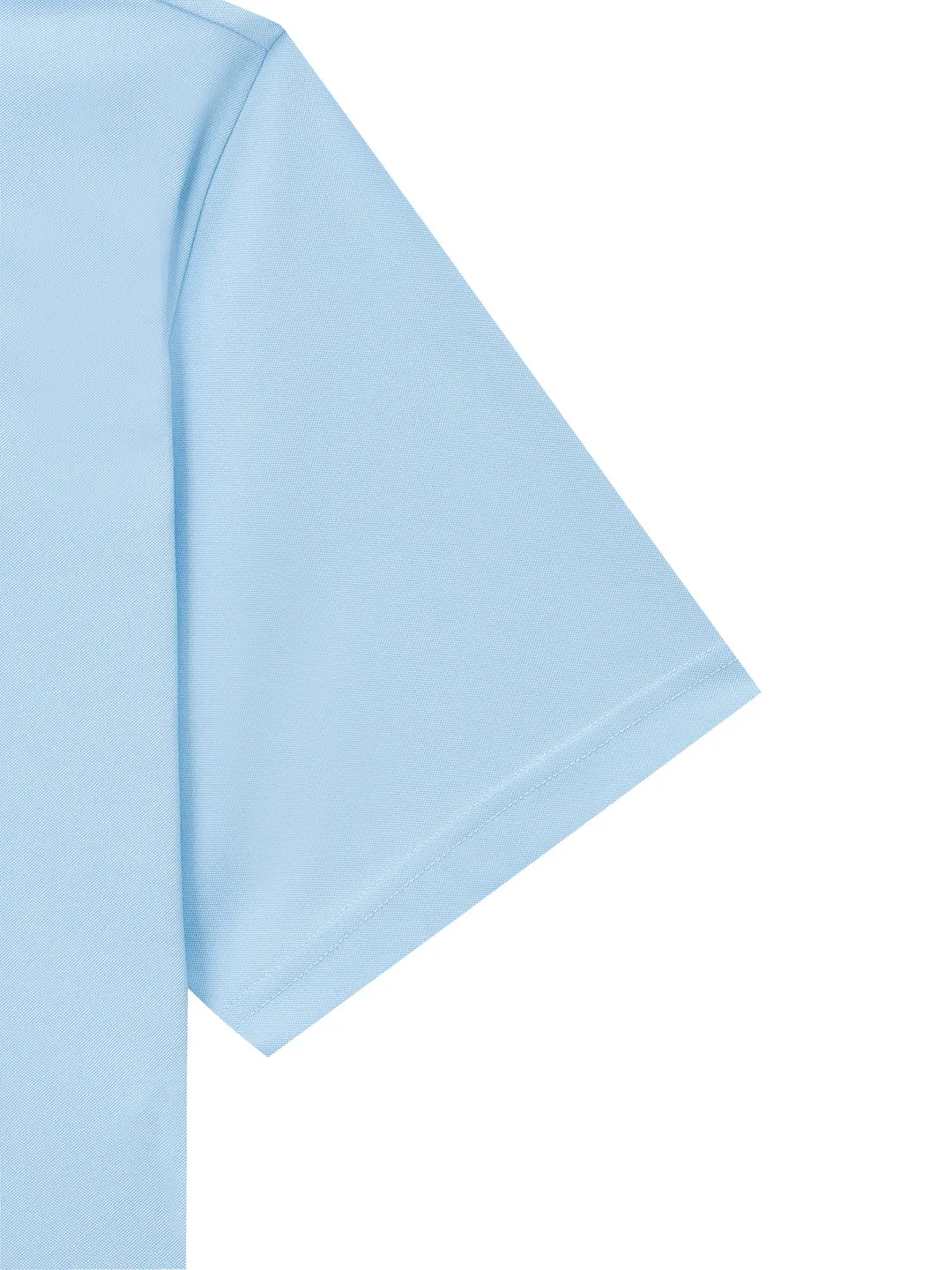 Graphic Polo Shirt- Light Blue