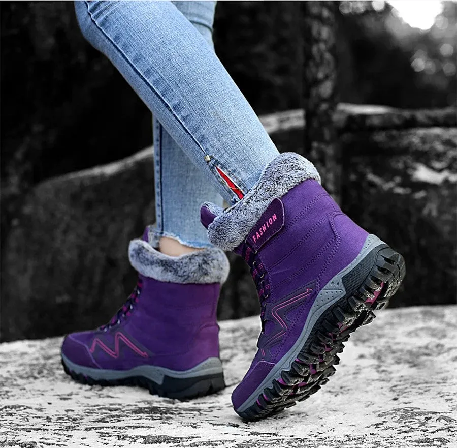 Hana Women Fur Lining Orthopedic Casual Cozy Snow Boots