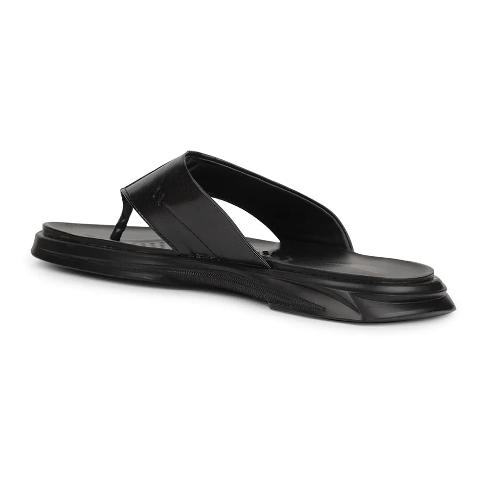 Healers Black Casual Slipper For Men CAMMRY By Liberty