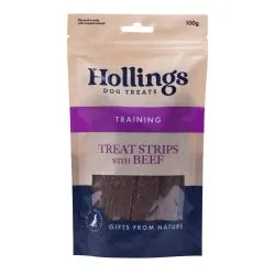 Hollings Treat Strips with Beef 100g