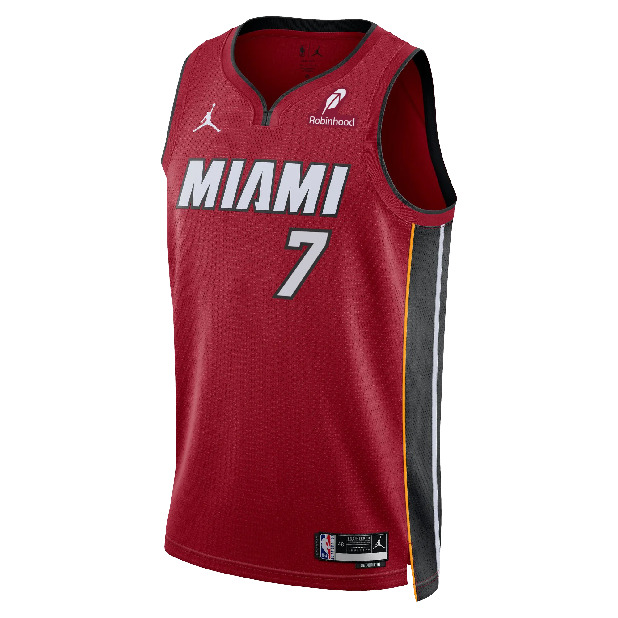 Kel'el Ware Nike Jordan Brand Miami HEAT Statement Red Swingman Jersey