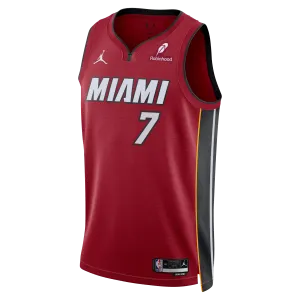 Kel'el Ware Nike Jordan Brand Miami HEAT Statement Red Swingman Jersey