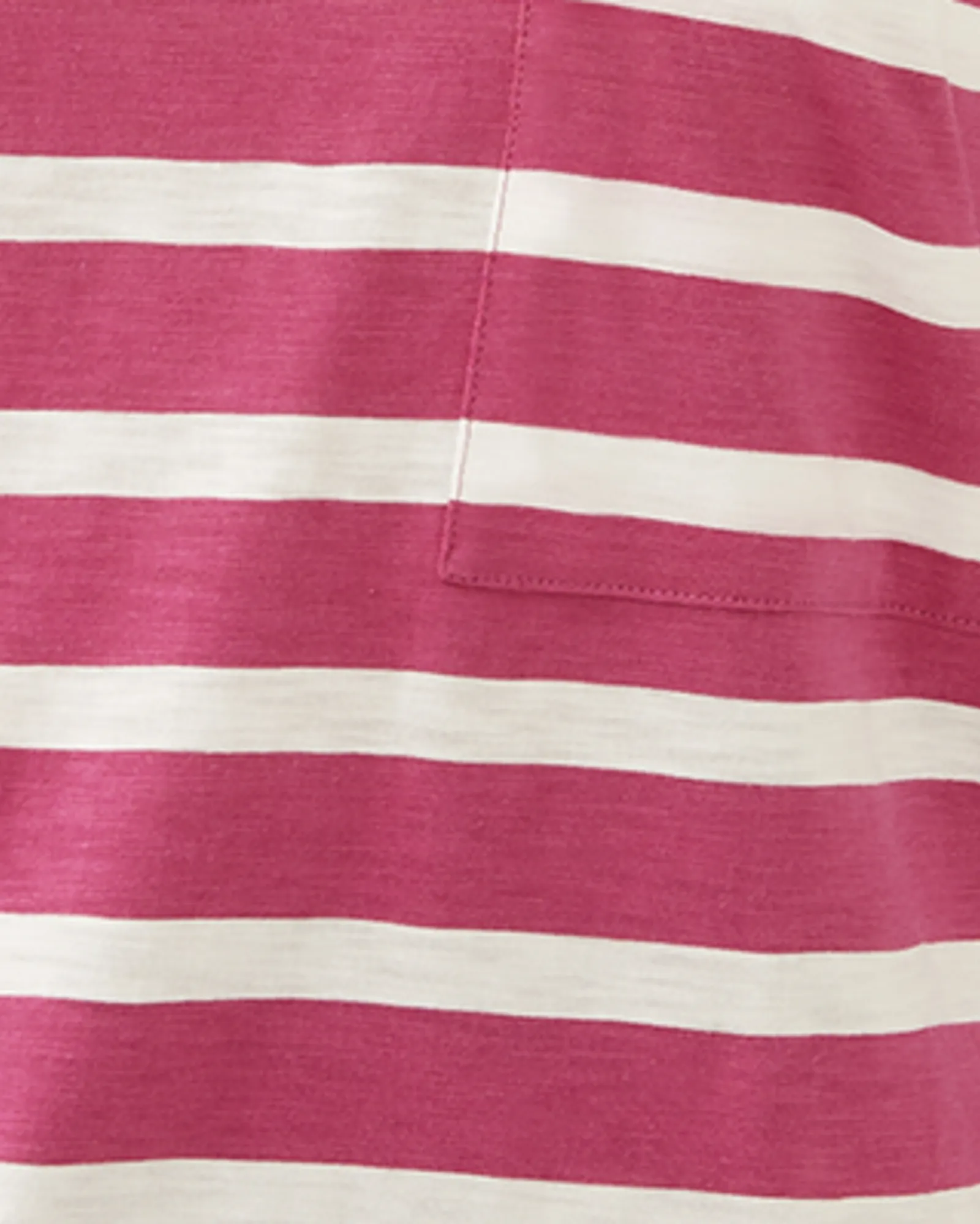 Kendra Striped Nautical Tee | Magenta / White