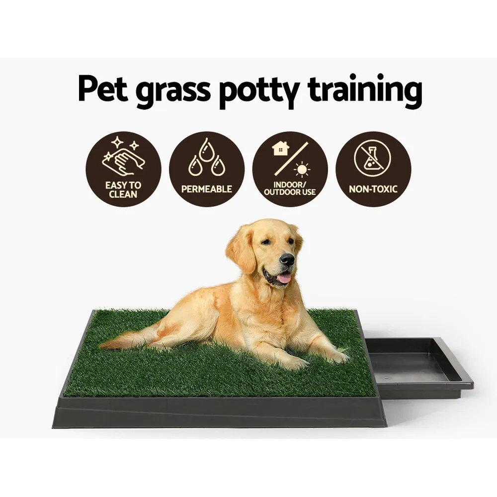 Large Odorless Dog Potty Training Pad with Tray, 2 Mats i.Pet