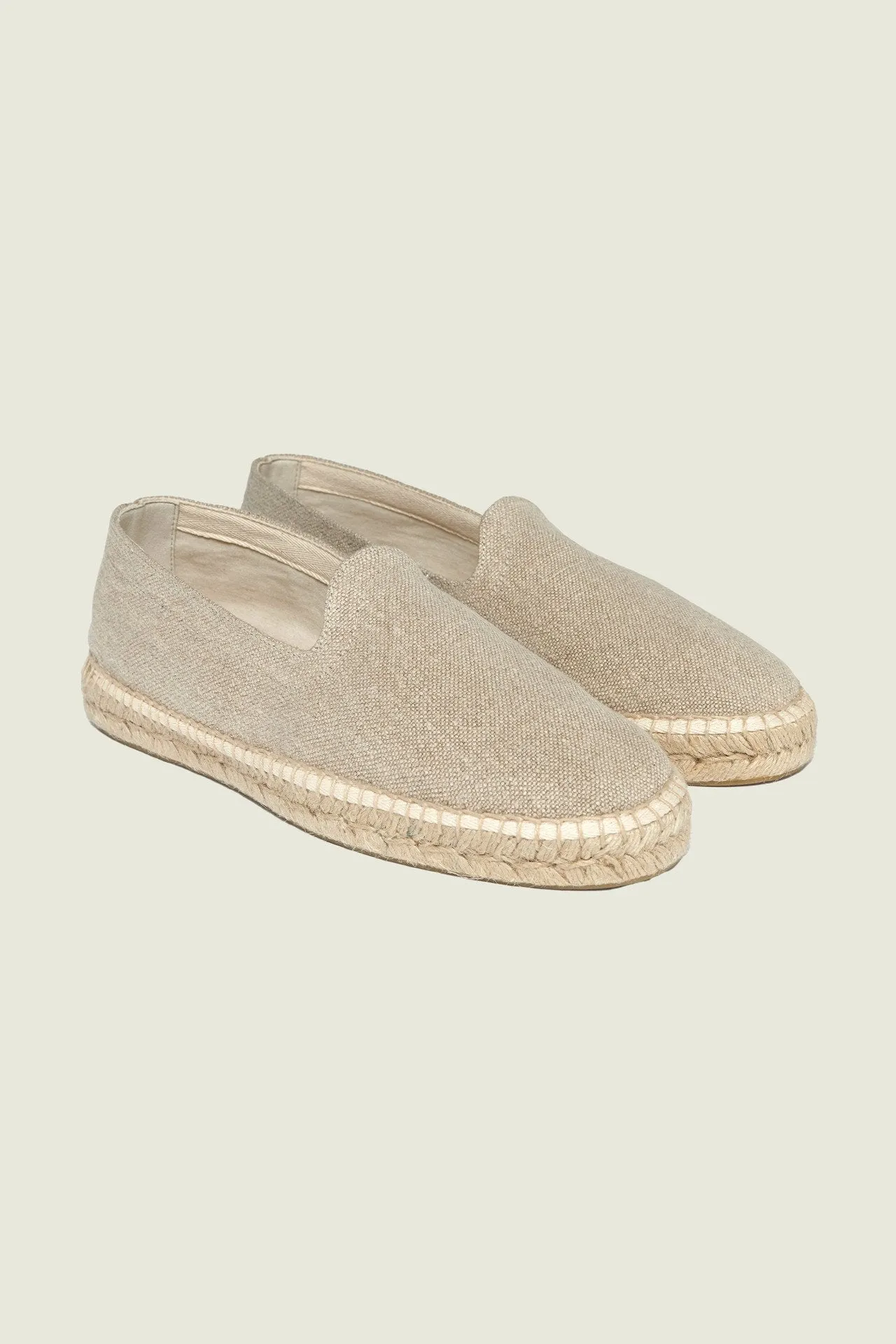 LINEN ESPADRILLES BEIGE