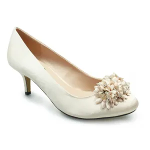 Lunar  Blossom Corsage Court Shoe.