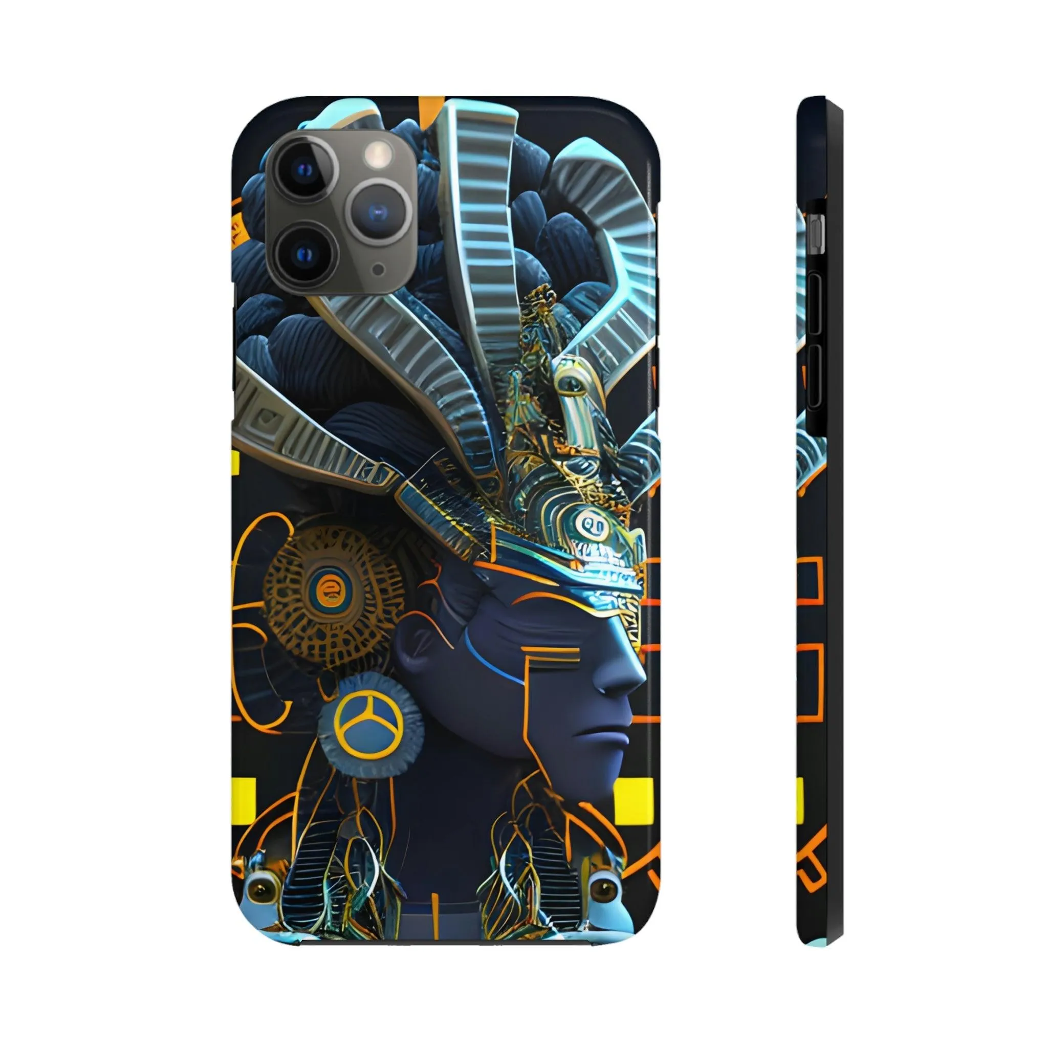 Mayan / Aztec Alien Robot Tribal Warrior Custom Artwork iPhone Case - Uniquely Designed and Inspired by Ancient Civilizations