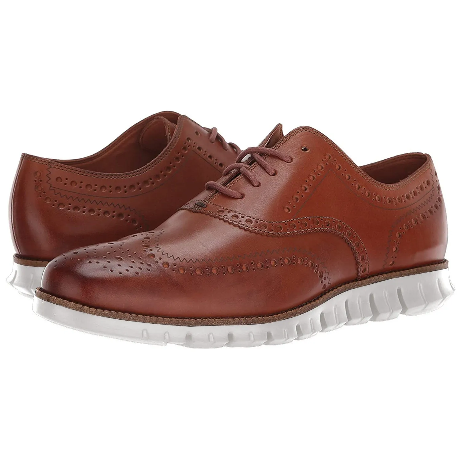 Men Lace Up Carved Flat Brogue Shoes