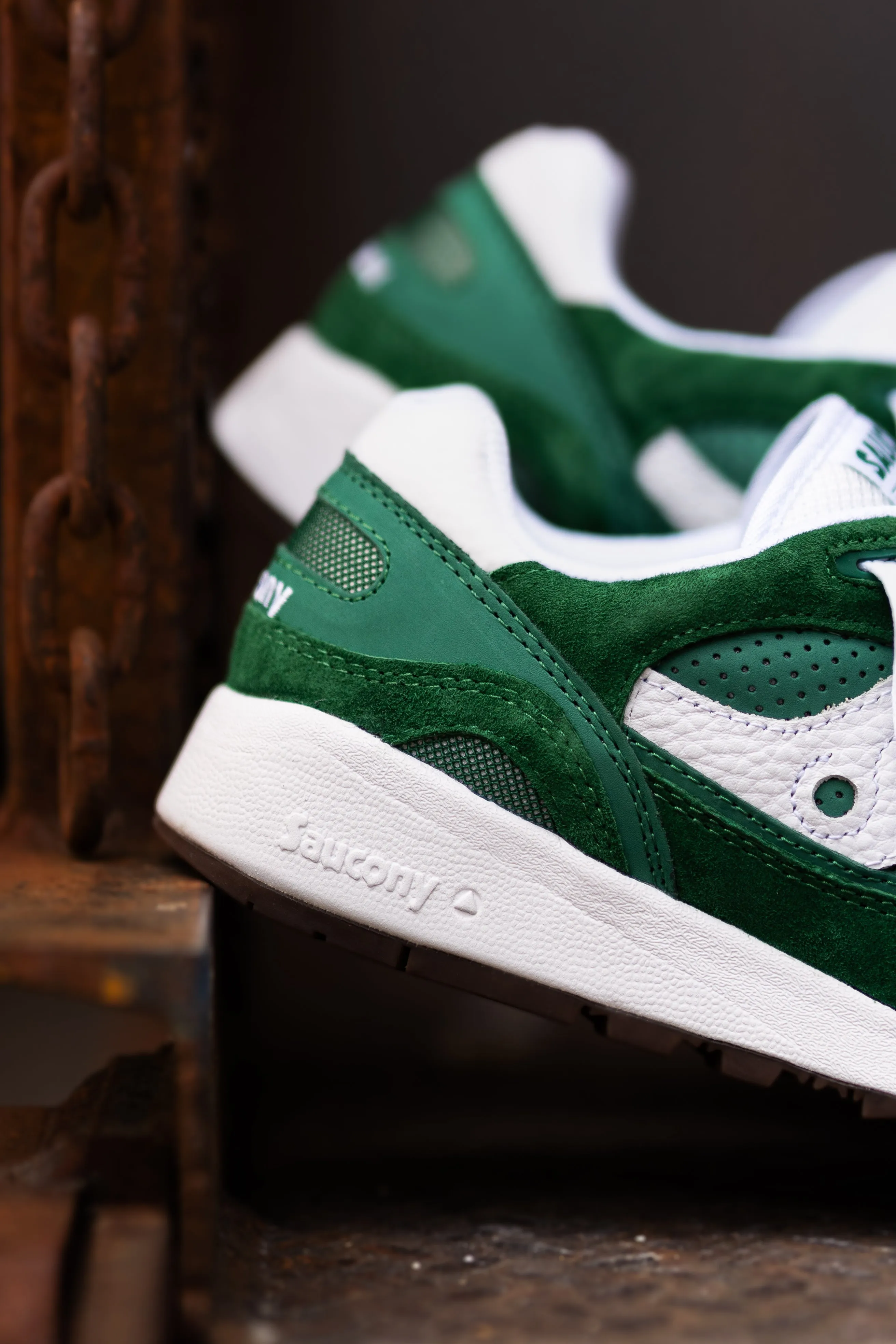 Mens Saucony Shadow 6000 Ivy Prep (Green/White) - S70802-1