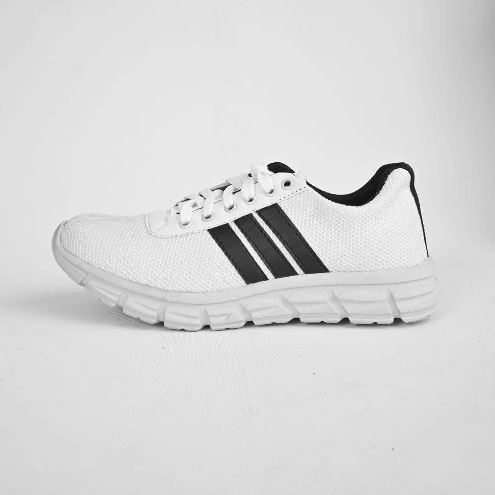 Men's Strips Style Laces Design Jogger Shoes